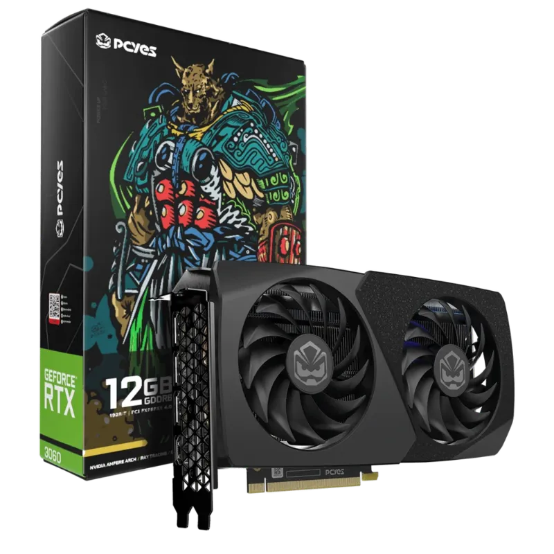 PLACA DE VIDEO 12GB NV RTX 3060 192 BIT GRAFFITI PROJETO EDGE PCYES