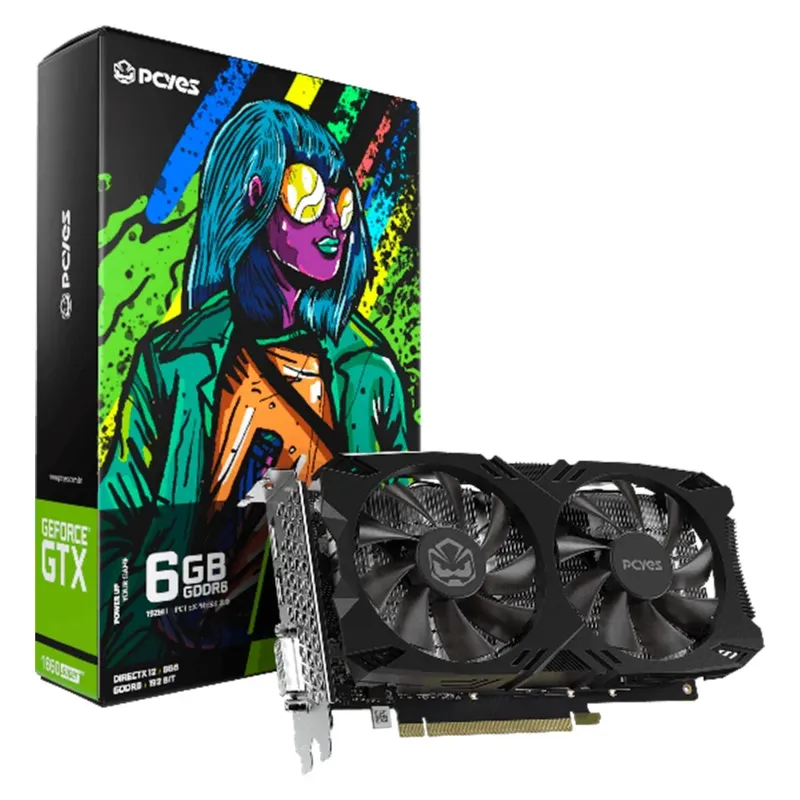 PLACA DE VIDEO GTX 1660 SUPER GDDR6 6GB 192BITS PVX1660S62F PCYES