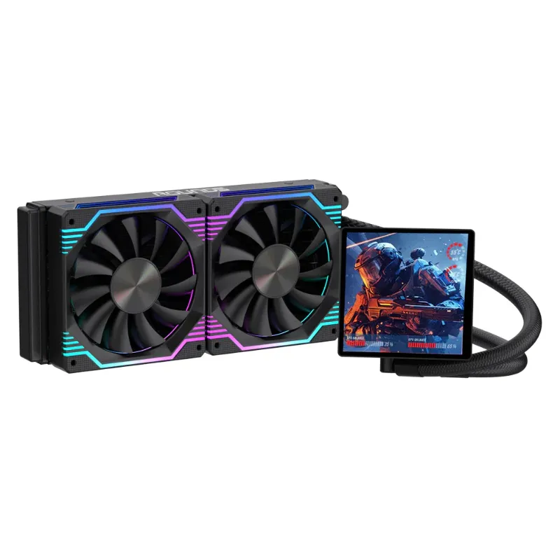 WATER COOLER 240MM ARGB ZEPHYRO BLACK TELA 4" TDP250W ROUND5