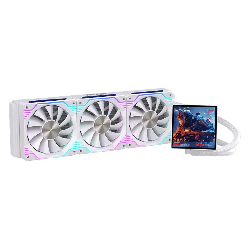 WATER COOLER 360MM ARGB ZEPHYRO TELA 4" TDP300W BRANCO ROUND5